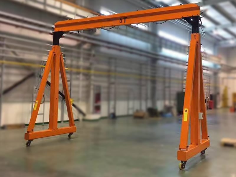 orange adjustable a frame gantry cranes