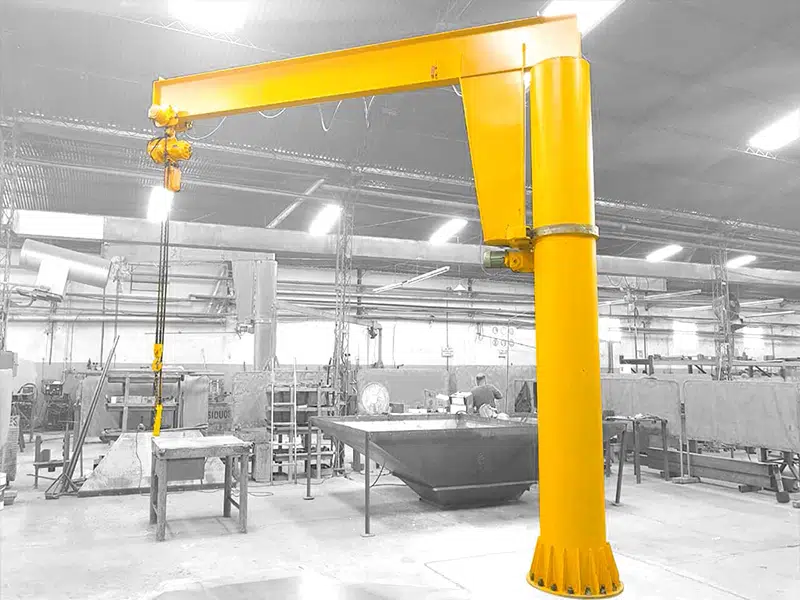 1ton freestanding jib cranes with chain hoist