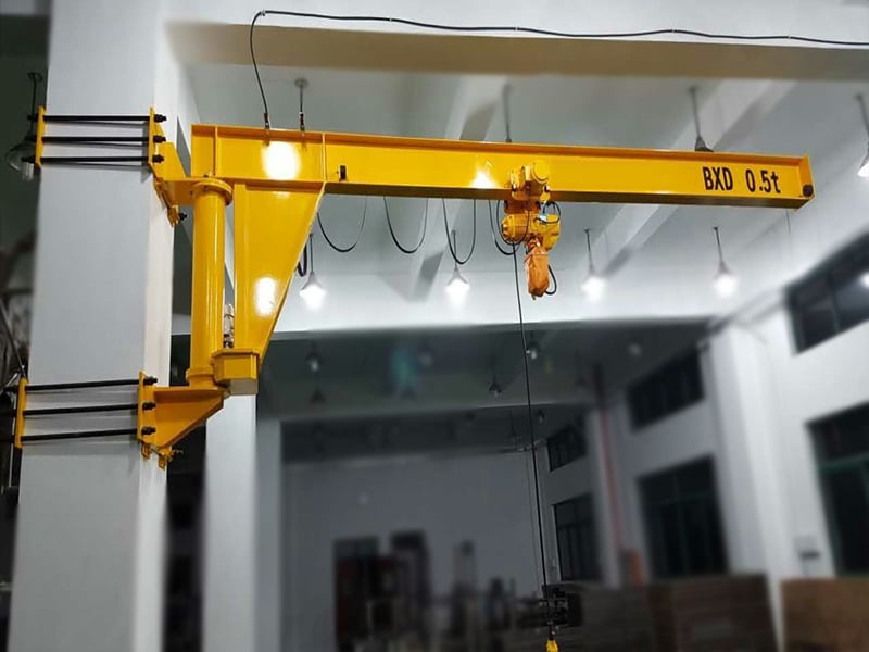 500kg wall mounted jib crane with chain hoist