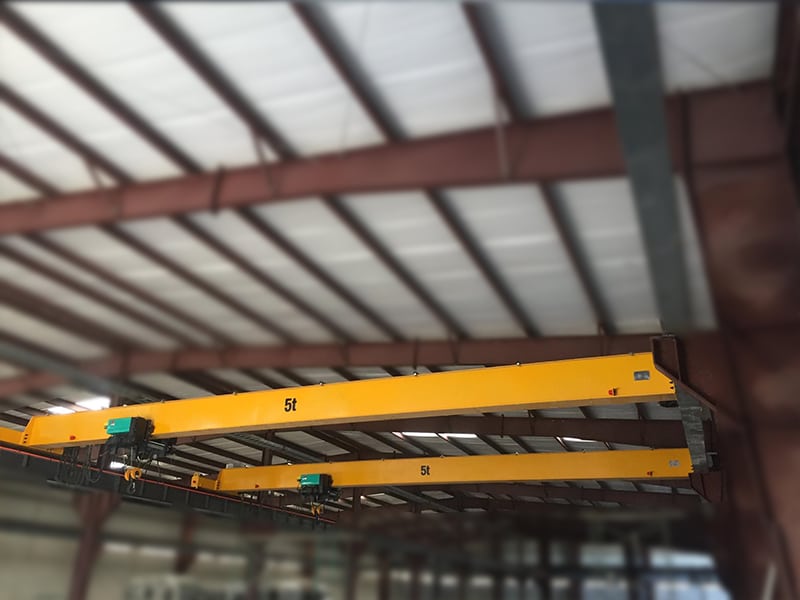 5t single girder overhead cranes for factory