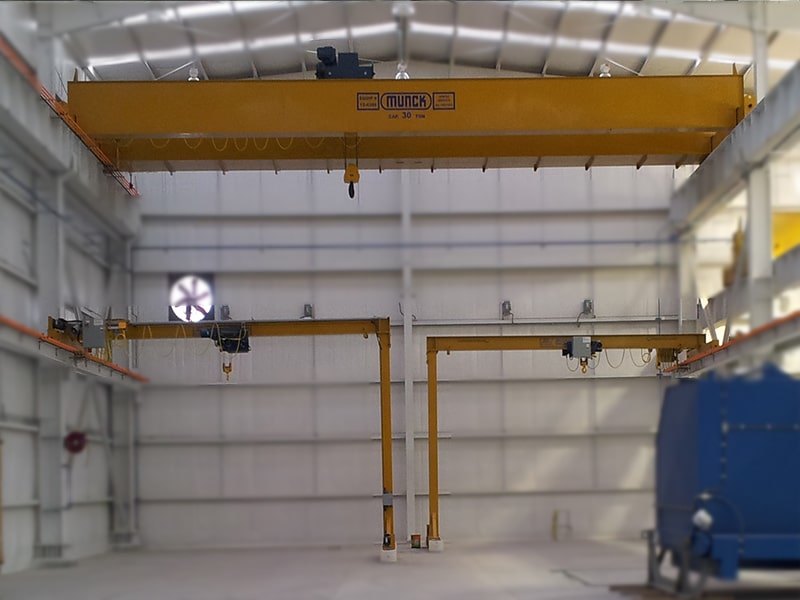 double girder overhead crane and semi gantry cranes