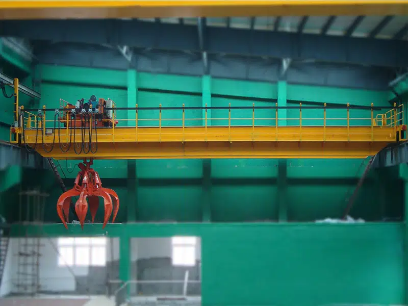 multi petal orange peel grab crane