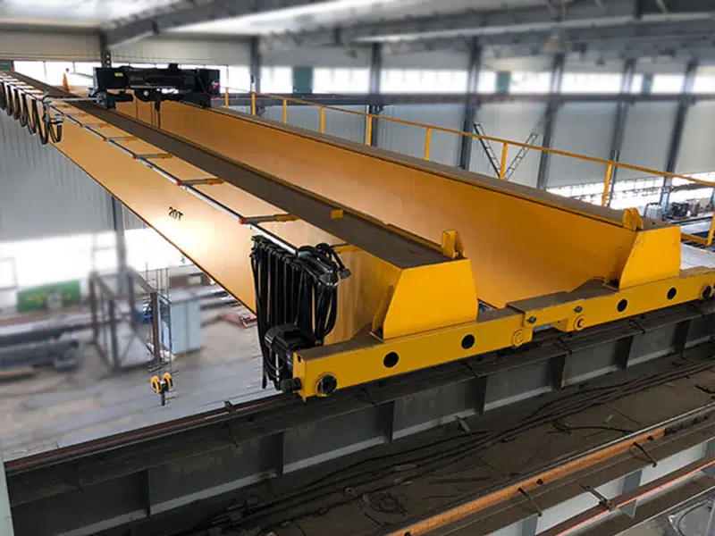 top view of 20t overhead crane