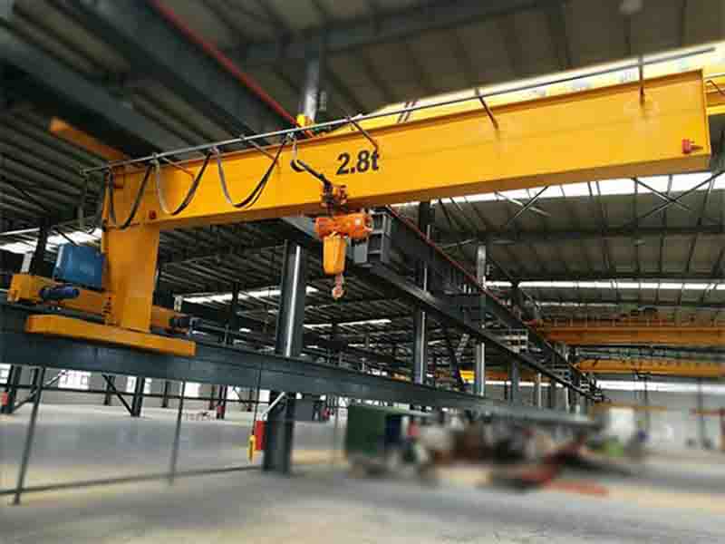 wall travelling jib cranes with chain hoist